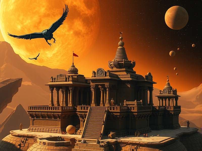 Goan Meteor Dominion - Regional Temple Level Goan Meteor Dominion regional variation showing a Tamil temple level with alien technology